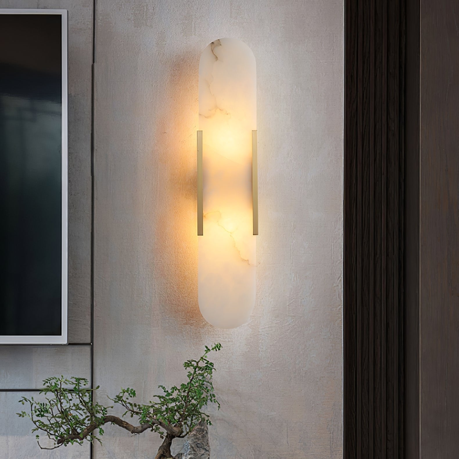 Lampă de perete Corenil Lux Alabastru