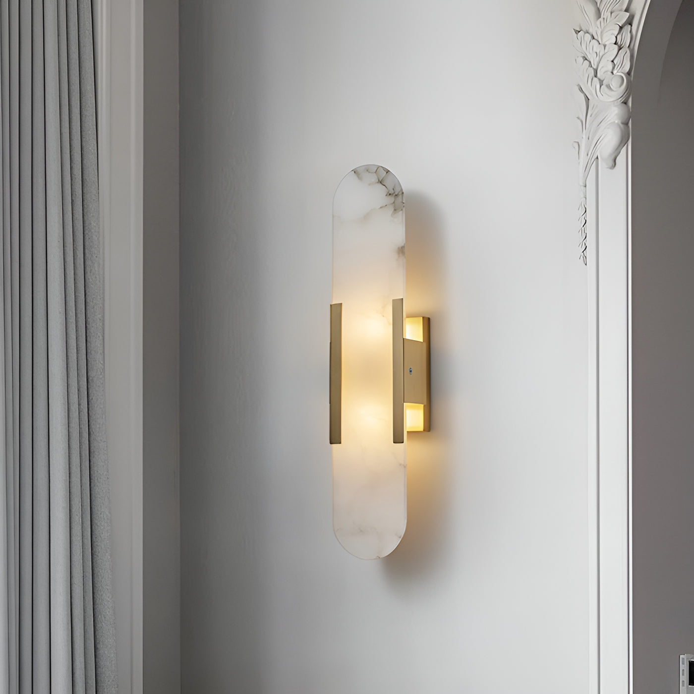 Lampă de perete Corenil Lux Alabastru