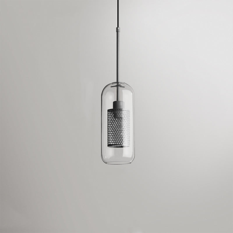 Lampă suspendată Nerel aurie contemporană, sticlă, glob/cilindrică
