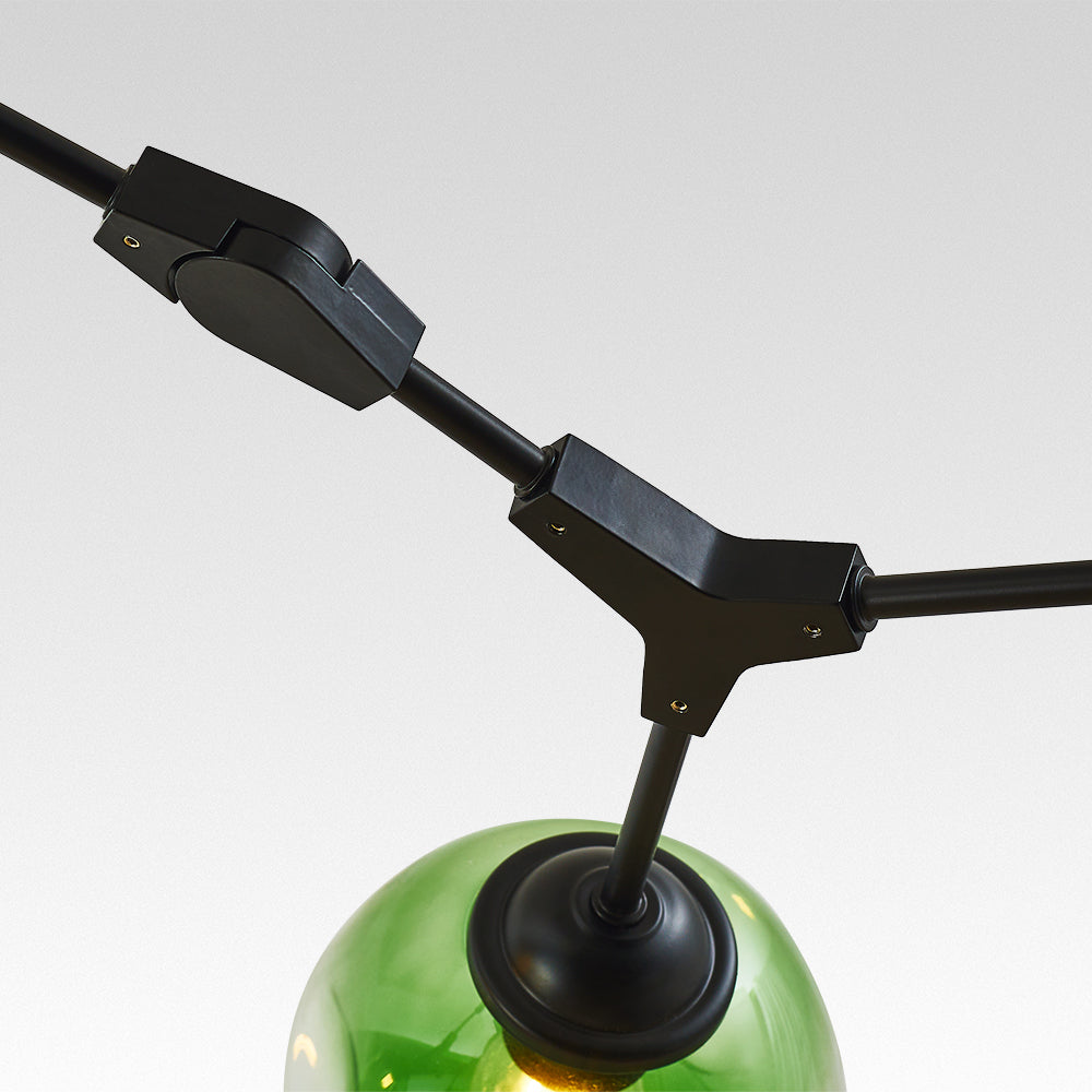 Lustră suspendată Zerin modernă nordică din sticlă cu bule transparente