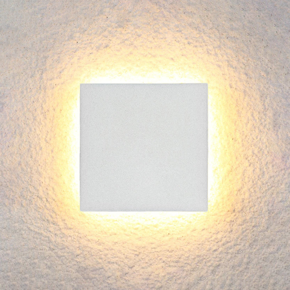 Lampă de Perete Exterior LED Dori Minimalistă, Rotundă/Pătrată, Negru/Alb