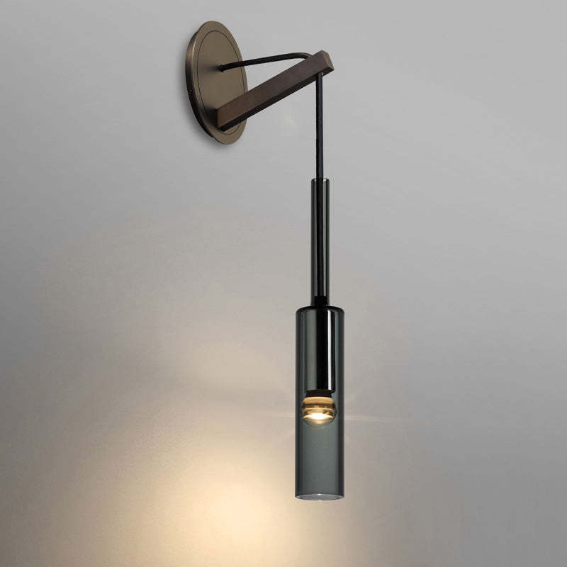 Drevo Lampă de perete/suspendată Modernă, din sticlă, cu design simplificat