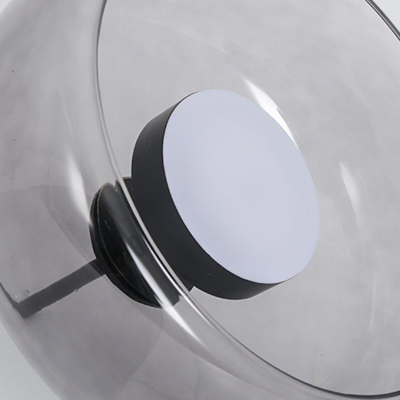 Pendul Lioren din Sticlă Modernă Transparent/Fumuriu/Ambră