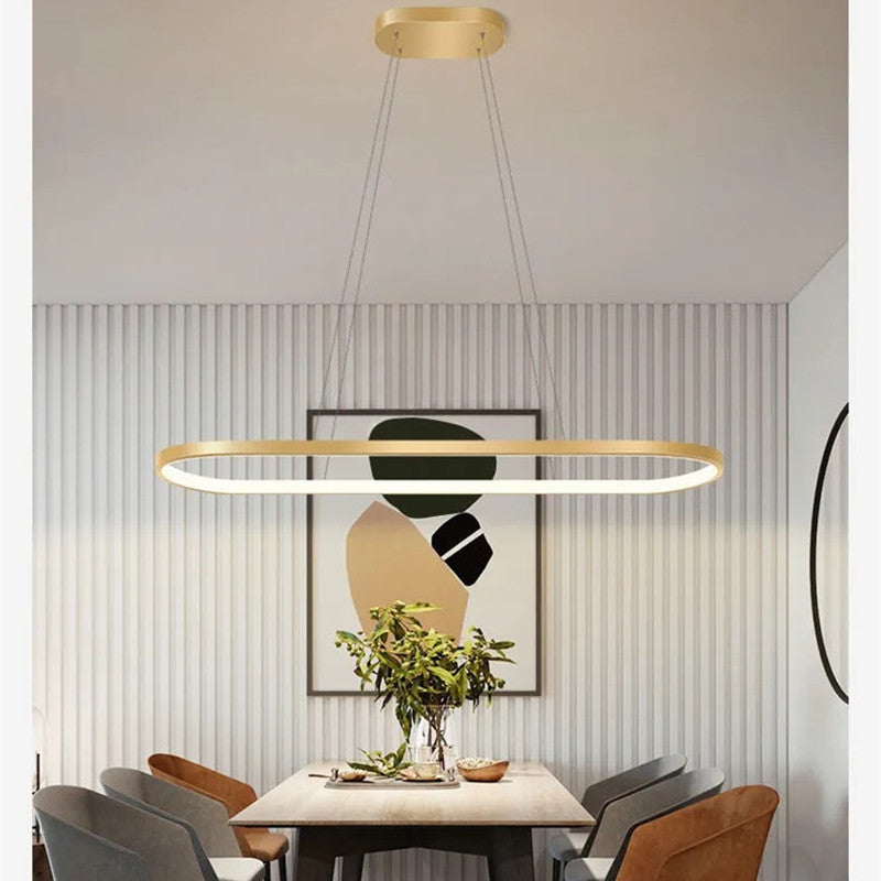 Avenor Lampă Suspendată Ovală Minimalistă de Interior