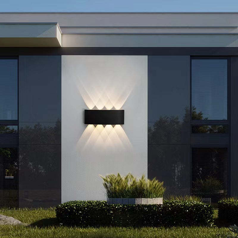 Lampă de perete Nirex Modernă Rectangulară de Exterior cu Design Undă de Apă