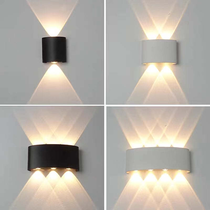 Lampă de perete Nirex Modernă Rectangulară de Exterior cu Design Undă de Apă