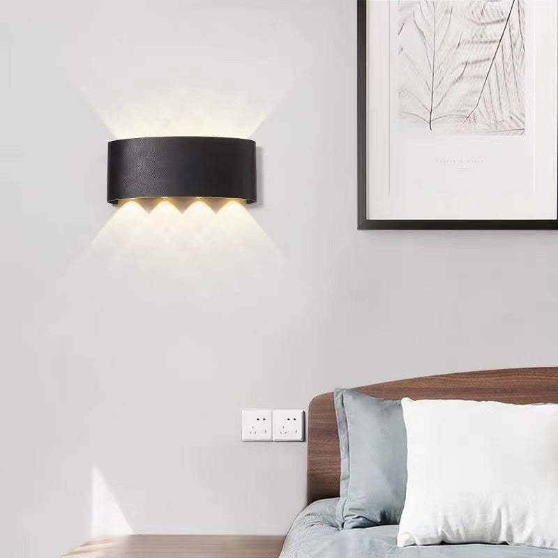 Lampă de perete Nirex Modernă Rectangulară de Exterior cu Design Undă de Apă