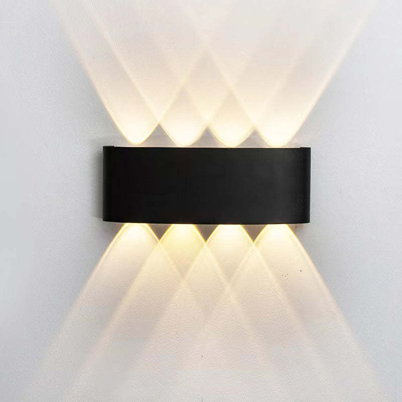 Lampă de perete Nirex Modernă Rectangulară de Exterior cu Design Undă de Apă