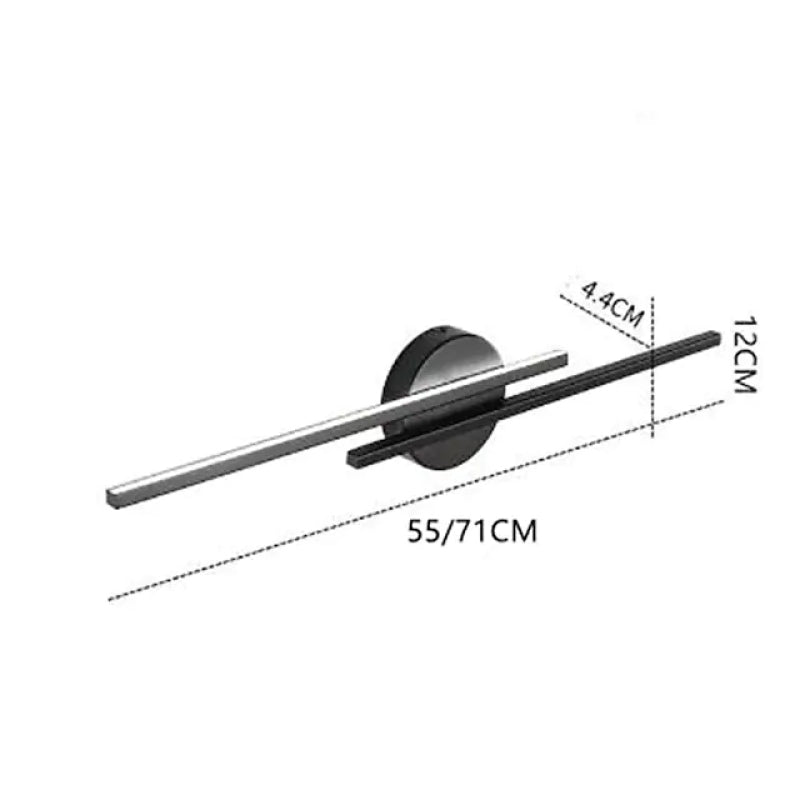 Lampă de perete LED Noviq modernă nordică disc/liniară, negru/alb
