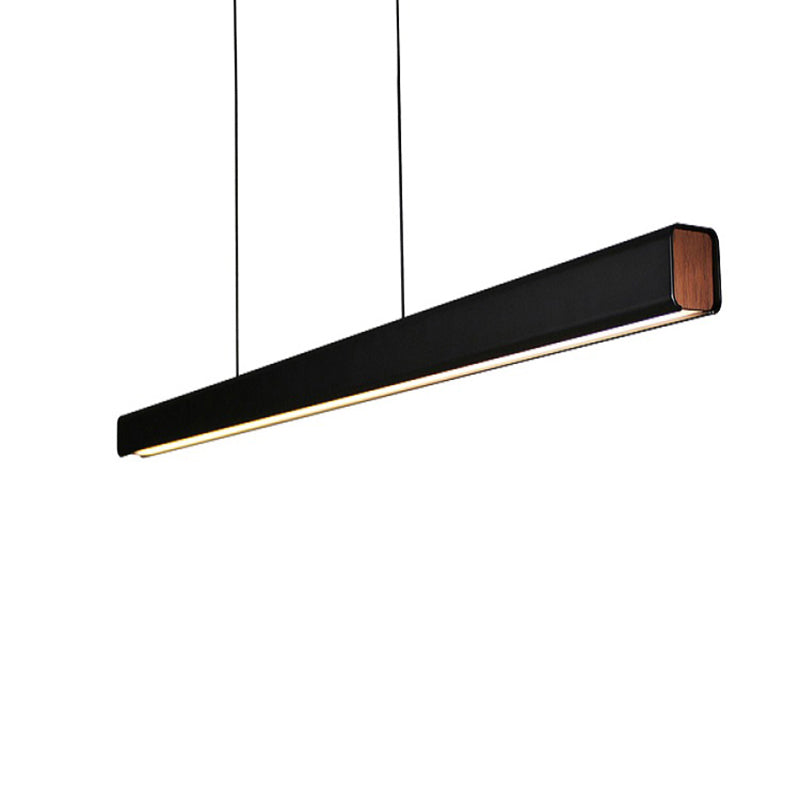 Lampă suspendată liniară Eron, minimalistă, clasică, negru și alb