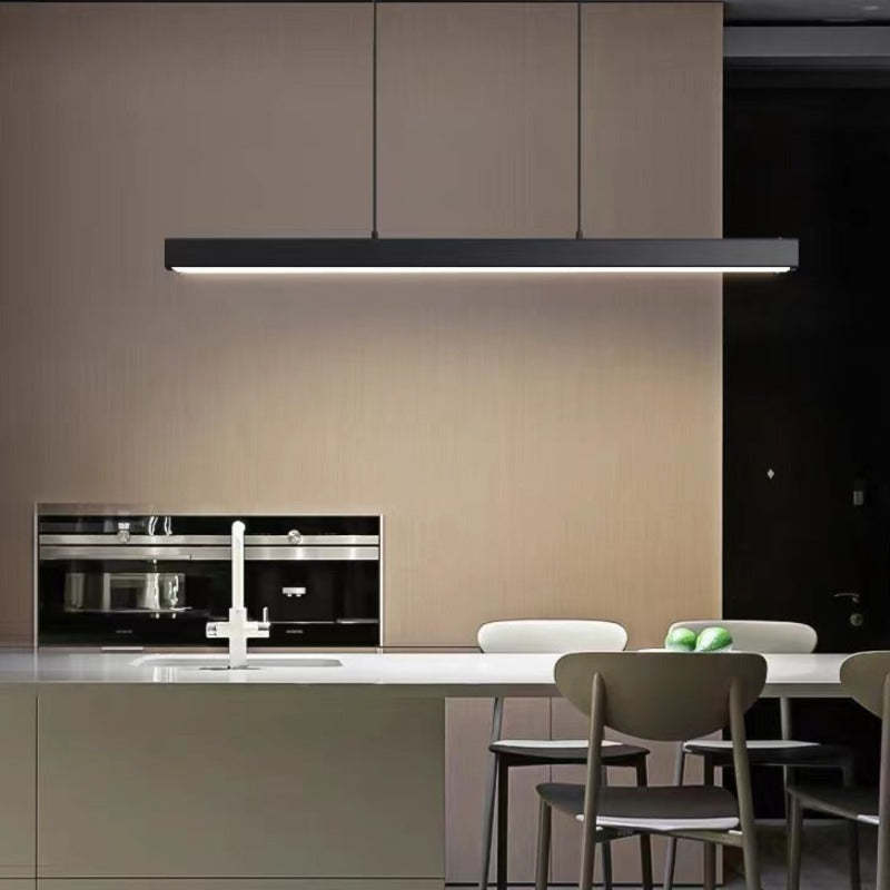 Lerin Suspensie LED Liniară Modernă Negru/Maro