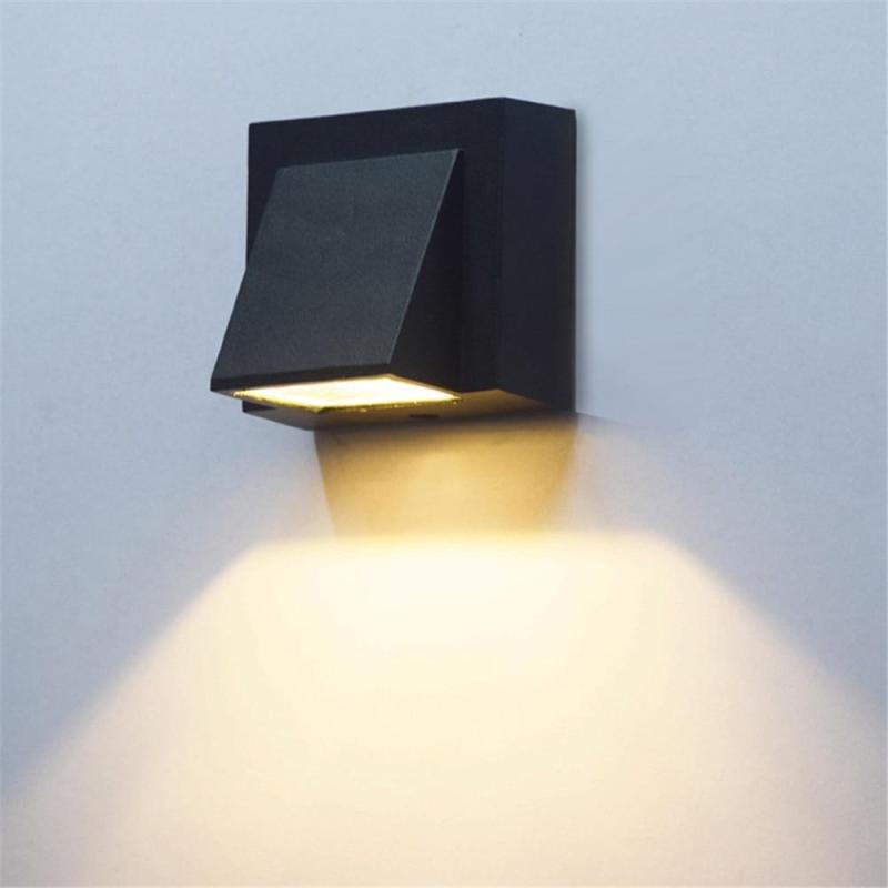 Lampă de perete LED de exterior Terin Neagră Modernă