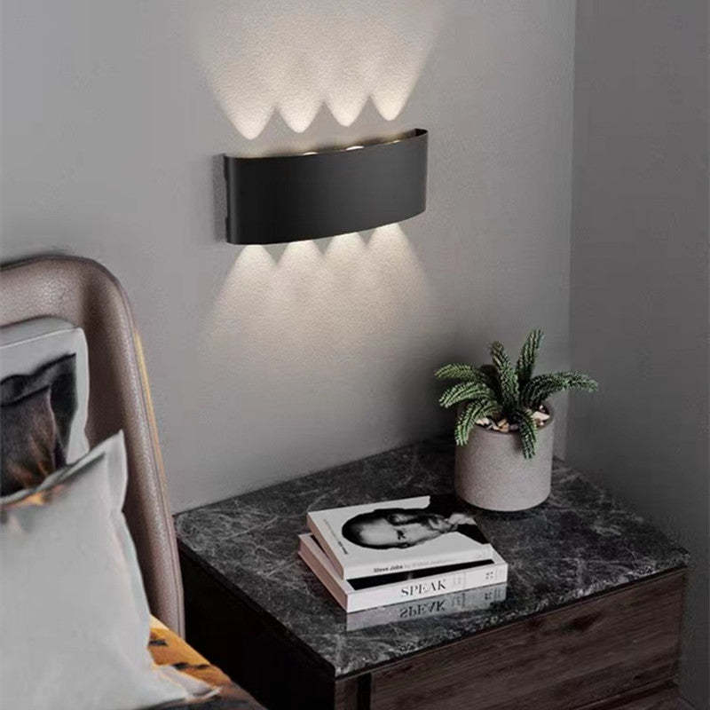 Lampă de perete Nirex Modernă Rectangulară de Exterior cu Design Undă de Apă