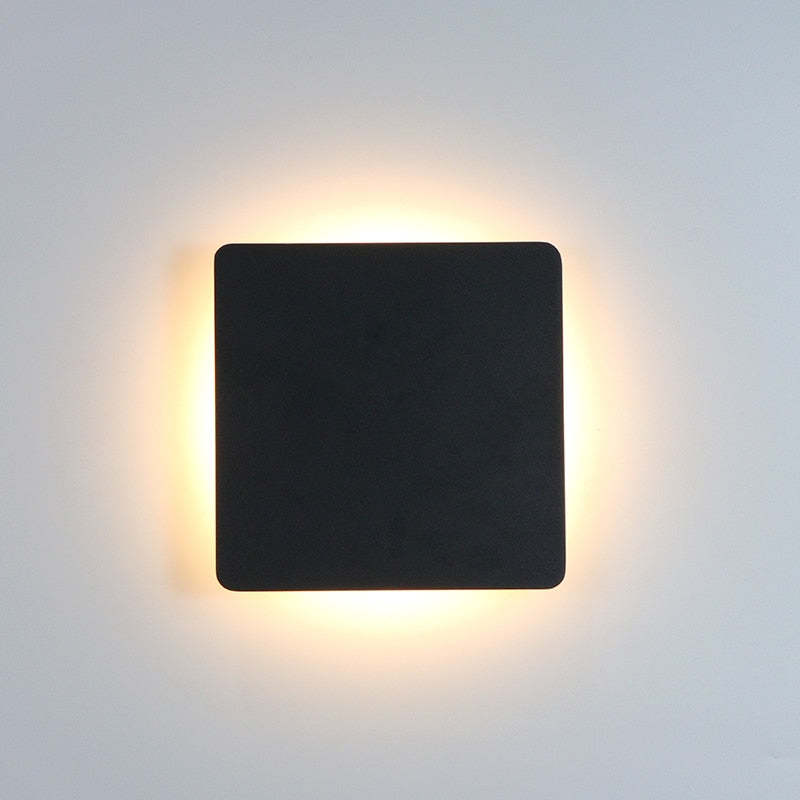 Lampă de Perete Exterior LED Dori Minimalistă, Rotundă/Pătrată, Negru/Alb