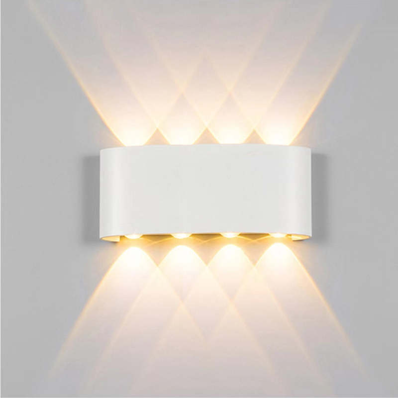 Lampă de perete Nirex Modernă Rectangulară de Exterior cu Design Undă de Apă