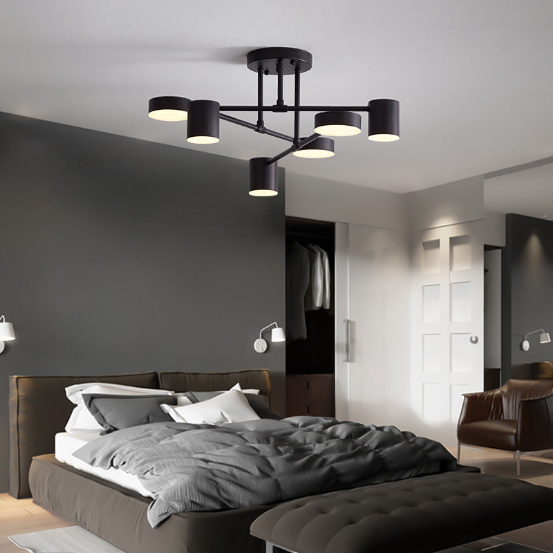 Plafonieră LED Sorex Aparentă Negru/Alb/Auriu cu 6 Capete